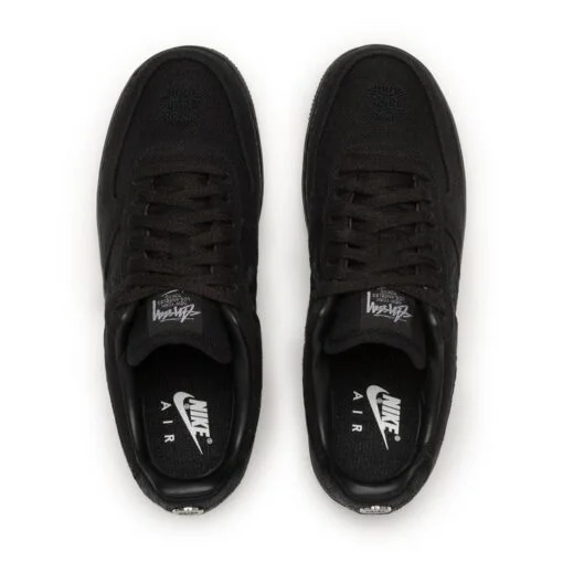 NIKE AIR FORCE 1 X STÜSSY “TRIPLE BLACK” - Imagen 4