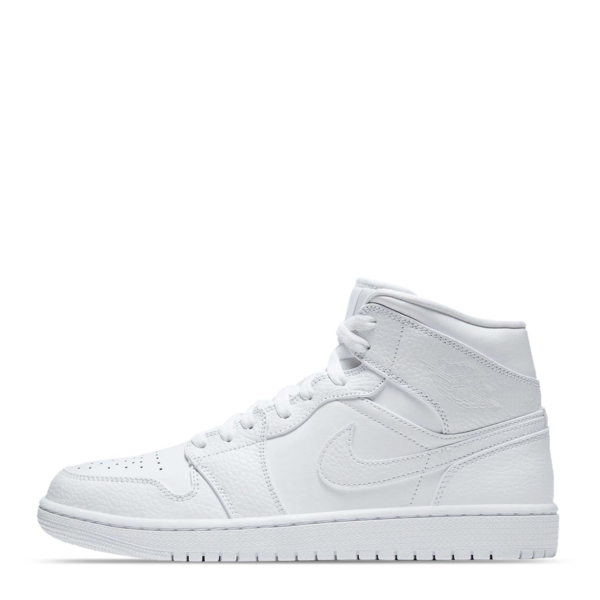 NIKE AIR JORDAN 1 MID TRIPLE WHITE