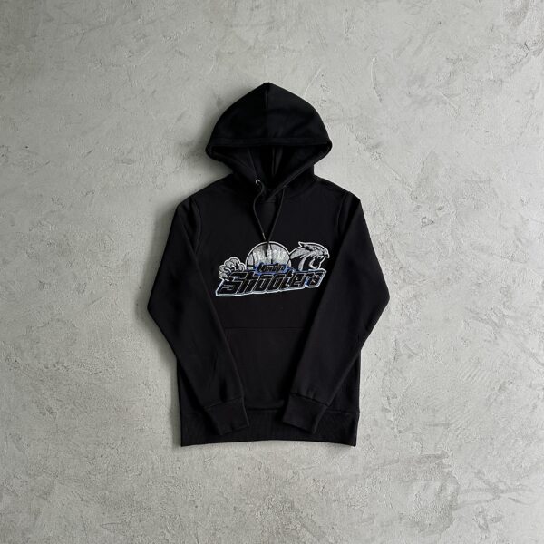 Chandal Trapstar negro Shoteers largo logo azul - Imagen 2