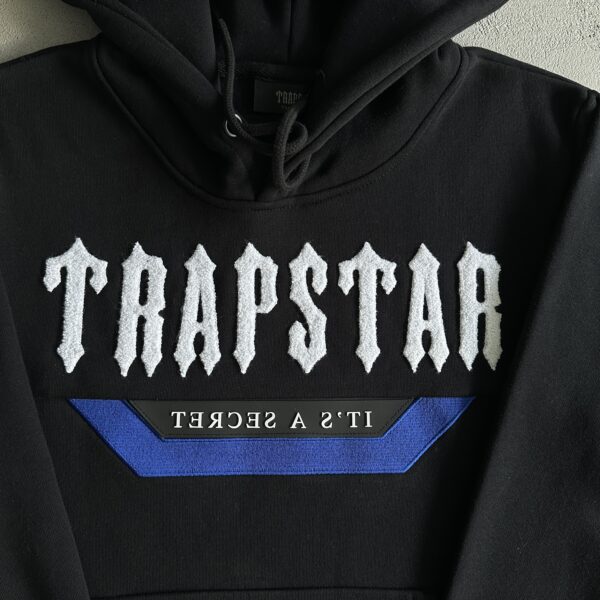 Chandal Trapstar largo negro letras blanco - Imagen 4