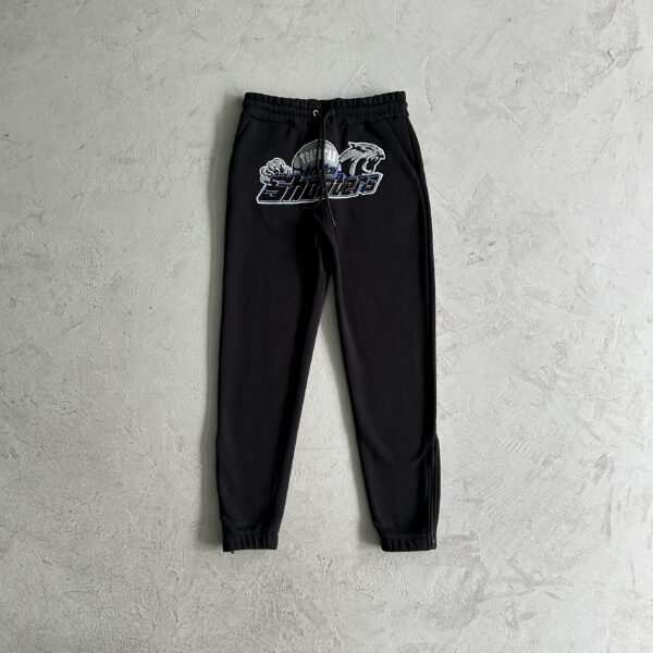 Chandal Trapstar negro Shoteers largo logo azul - Imagen 4
